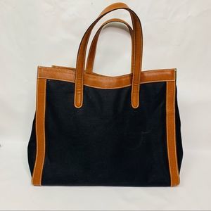Gucci Bag Vintage Black Canvas and leather